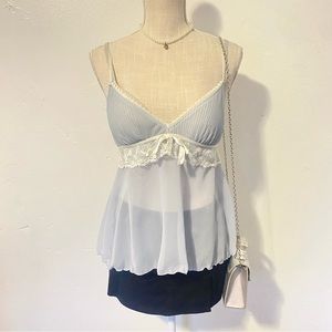 Light Blue Sheer Camisole
